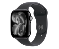 Smartwatch APPLE Watch Series 11 GPS 46mm Aluminiowa koperta (onyksowa)/ Sportowy pasek (czarny) - rozmiar S/M